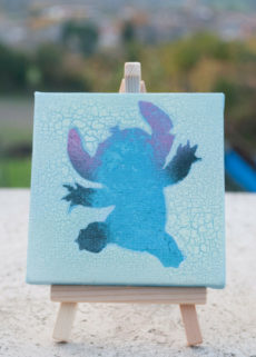 Stitch - Glow in the dark (tiny canvas)